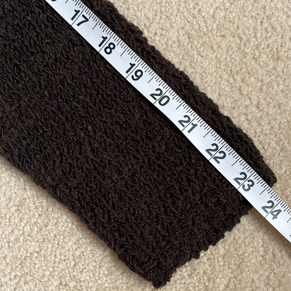 Olsen mid thigh length button up cardigan in brown size US 8 - Picture 5 of 8